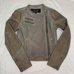 Blanc Noir Brown Moto Jacket GENTLY USED